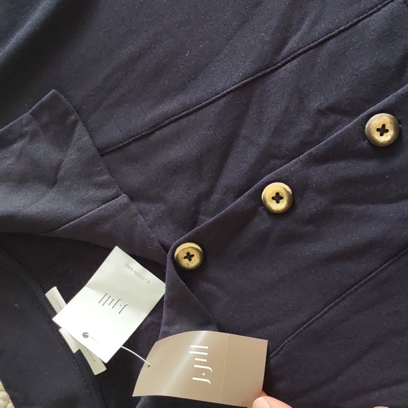 NWT Pure J. Jill XL Deep Blue Tranquility Fleece - Picture 4 of 15